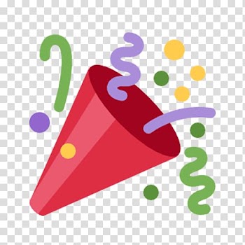 Emoji Party popper Computer Icons Sticker, New Year Sale transparent background PNG clipart