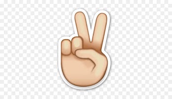 Emoji Peace symbols Sticker V sign - Emoji 