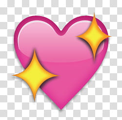 Emoji, pink heart illustration transparent background PNG clipart
