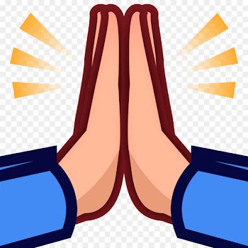 Emoji Praying Hands Prayer High five Emoticon - hand emoji 