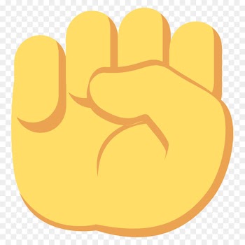 Emoji Raised fist Symbol Sticker - hand emoji 