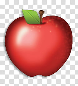 Emoji, red apple fruit illustration transparent background PNG clipart