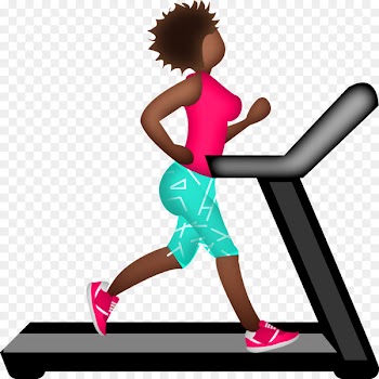 Emoji Running Treadmill Physical exercise Marathon - afro 
