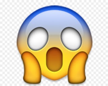 Emoji Screaming Sticker iPhone Fear - Emoji 