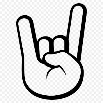 Emoji Sign of the horns Emoticon Symbol - rock n roll 