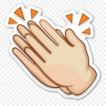 Emoji Sign Sticker - Gestures applause palm 