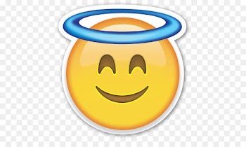Emoji Smiley Angel Sticker Emoticon - Smiley PNG 