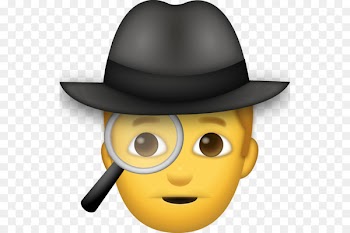 Emoji Smiley Emoticon iPhone Detective - Emoji 