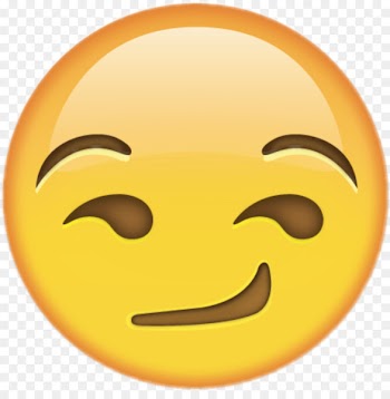 Emoji Smirk iPhone Sticker - Emoji 
