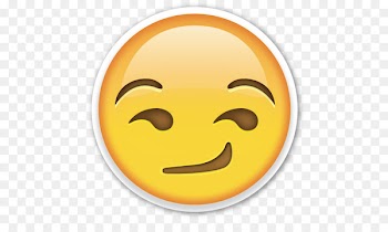 Emoji Smirk Sticker Emoticon - Smirking Face Emoji Png 