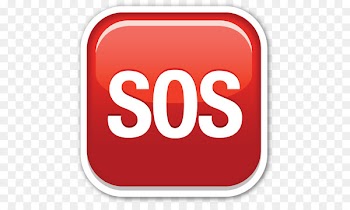 Emoji SOS T-shirt Sticker Symbol - SOS 