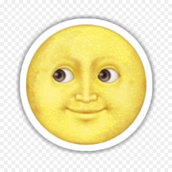 Emoji Sticker Black moon T-shirt - blushing emoji 