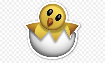 Emoji Sticker Chicken Emoticon - painted animals 