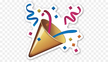 Emoji Sticker Confetti Party Smiley - party 