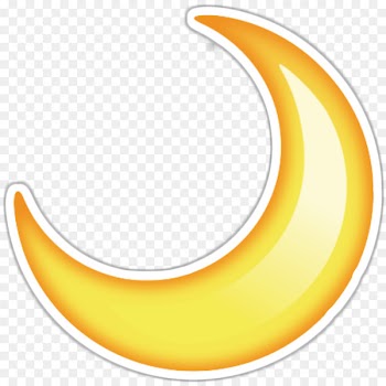 Emoji Sticker Crescent Moon - Emoji 