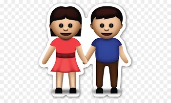 Emoji Sticker Emoticon Love iPhone - holding 