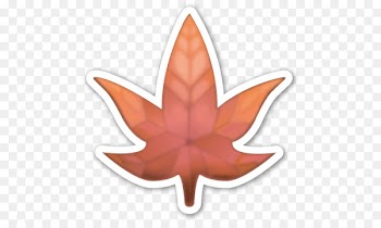 Emoji Sticker Emoticon Maple leaf WhatsApp - Emoji 