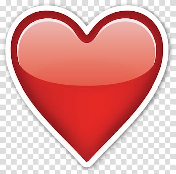 EMOJI STICKER , heart red illustration transparent background PNG clipart