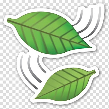 Emoji Sticker Maple leaf, fluttering transparent background PNG clipart