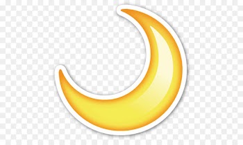 Emoji Sticker Moon Emoticon Lunar phase - sun smile 