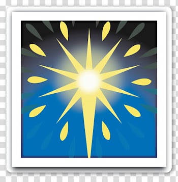 EMOJI STICKER , star with frame transparent background PNG clipart