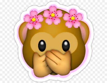 Emoji Sticker Wreath Monkey - Emoji 