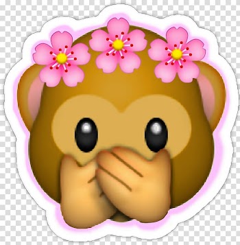 Emoji Sticker Wreath Monkey, Emoji transparent background PNG clipart