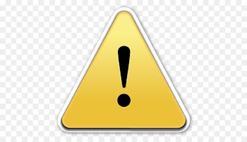 Emoji Symbol Sticker Sign - warning sign 