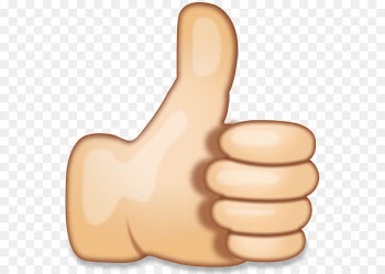 Emoji Thumb signal Sign language Hand Sticker - hand emoji 