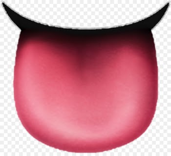 Emoji Tongue Mouth Licking Sticker - Emoji 