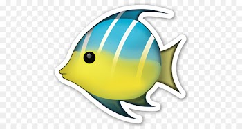 Emoji Tropical fish Sticker - Fish emoji 