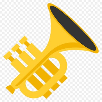 Emoji Trumpet Musical Instruments Sticker Emoticon - trumpet and saxophone 