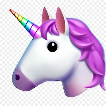 Emoji Unicorn Sticker iPhone - unicornio 