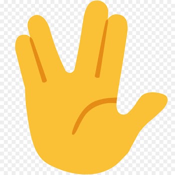 Emoji Vulcan salute Greeting Symbol - hand emoji 