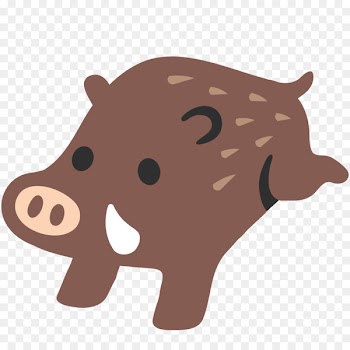 Emoji Wild boar Text messaging Social media SMS - boar 