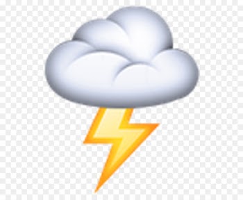 Emojipedia Cloud Lightning - Emoji 
