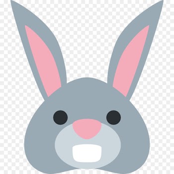 Emojipedia Easter Bunny Rabbit Sticker - Emoji 