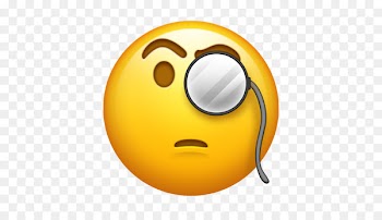 Emojipedia iPhone Monocle Apple Color Emoji - Emoji 