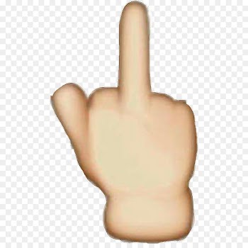 Emojipedia The finger Middle finger - Emoji 
