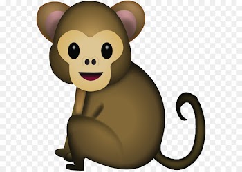 Emojipedia WhatsApp iPhone - apes and monkeys 