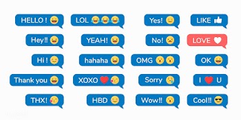 Emojis in messages | Free stock vector - 588501