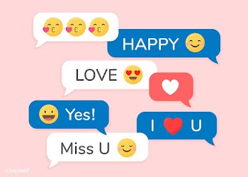 Emojis in messages | Free stock vector - 588505
