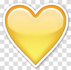 Emojis s, yellow heart emoji cliaprt transparent background PNG clipart
