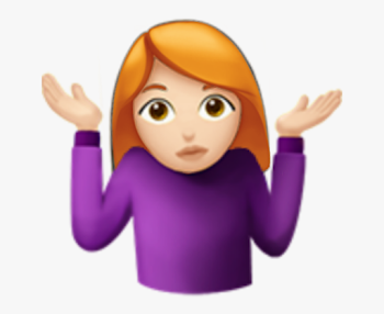 Emojis Sticker - Emoji I Don T Know Girl #2046729 - Free Cliparts ...