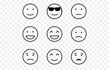 Emoticon Black and white Smiley Emoji Computer Icons - strokes 