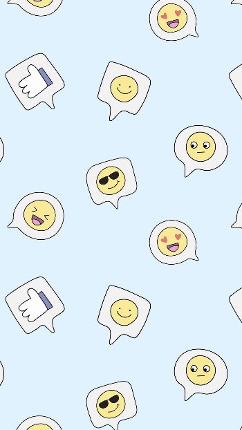Emoticon doodle phone wallpaper, cute | Free Photo - rawpixel