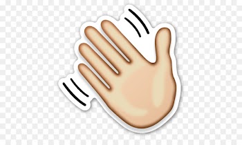 Emoticon Emoji Wave Smiley Sticker - Emoji 