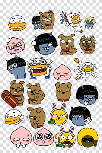 Emoticon Kakao Friends KakaoTalk Umbrella, Line Friends transparent background PNG clipart