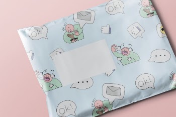 Emoticon pattern parcel bag, cute | Free Photo - rawpixel