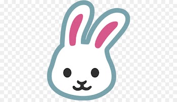 Emoticon Rabbit Emoji Easter Bunny Sticker - rabbit 
